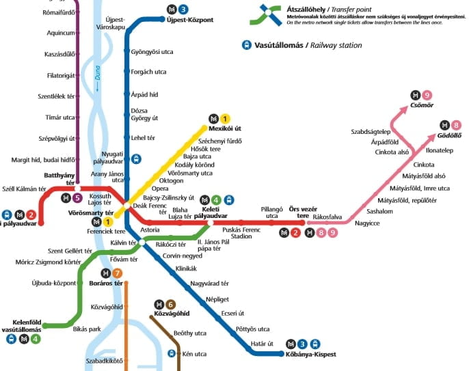 budapest térkép metró Budapest metro map budapest térkép metró