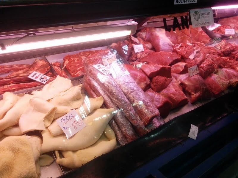 Lots of meat in the Market Hall