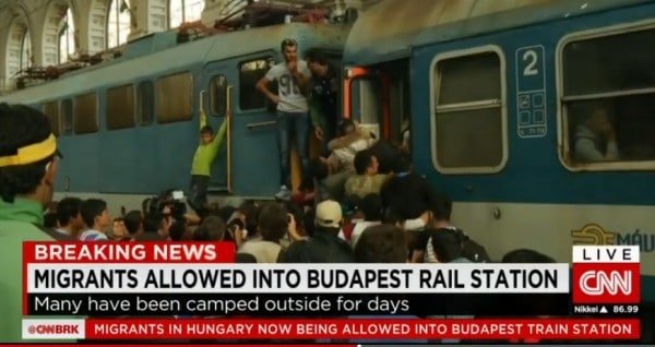 Migrants in Budapest