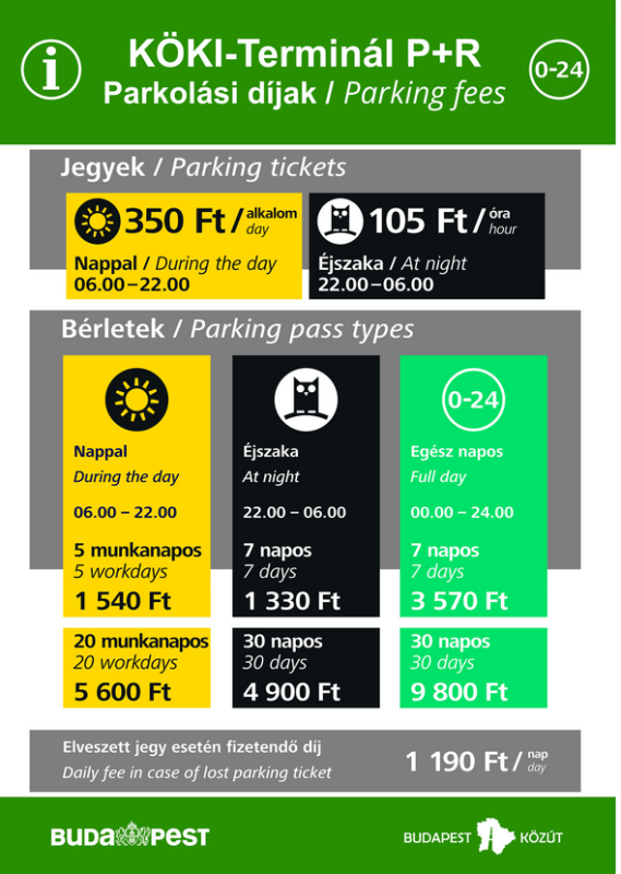parking tickets at Koki Terminal