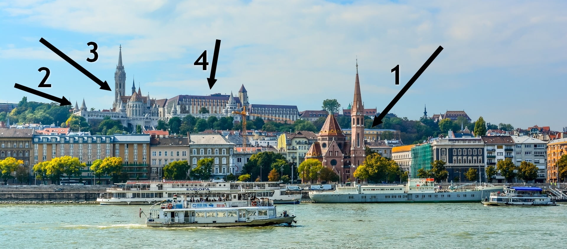 Panorama towards the Buda side from tram line 2 - Source: Pixabay