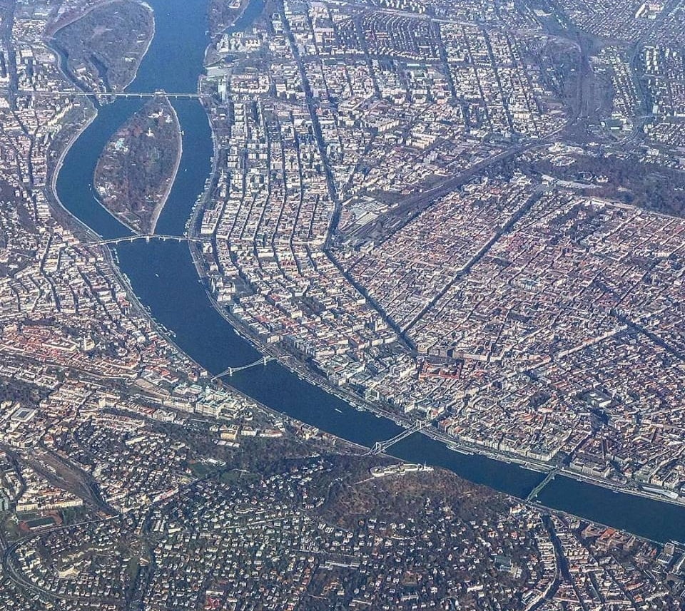 Budapest seen from the flight!