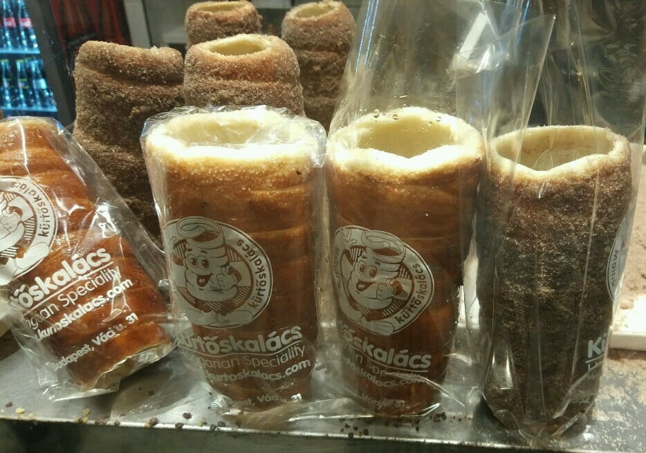 The traditional Chimney Cake in Budapest
