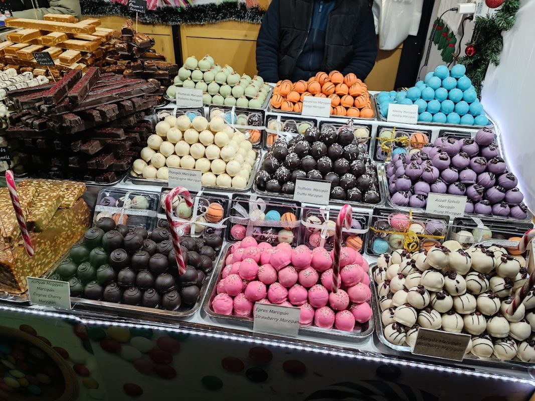 chocolate at the christmas markets in gyor