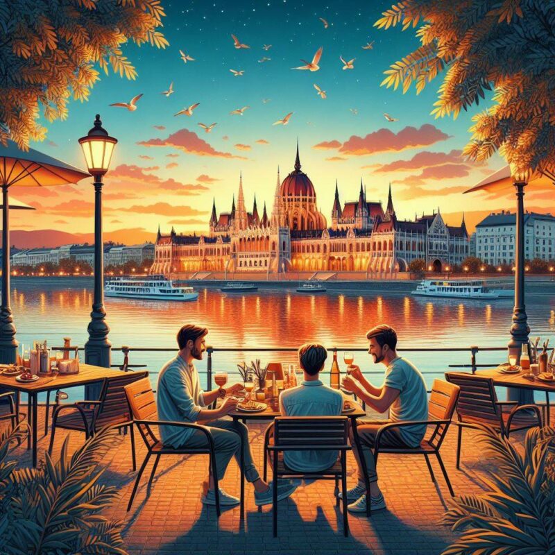 Essen im Freien in Budapest - Wo kann man an einem warmen Abend essen?