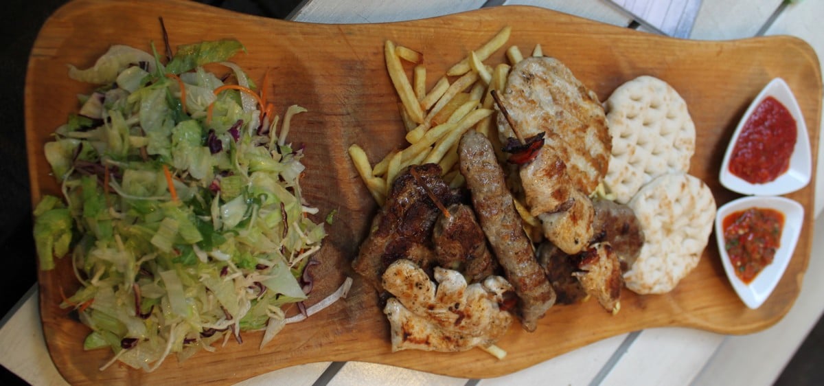 A grill-plate for two at Grillmania Budapest