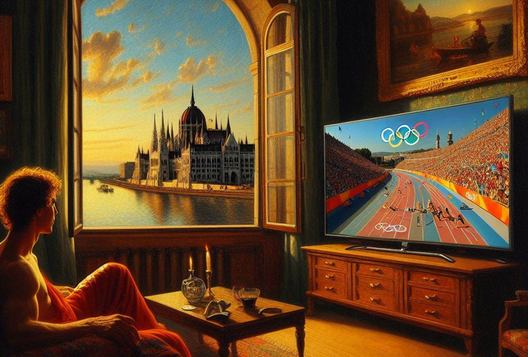 Kijken naar de Olympische Zomerspelen in Boedapest
